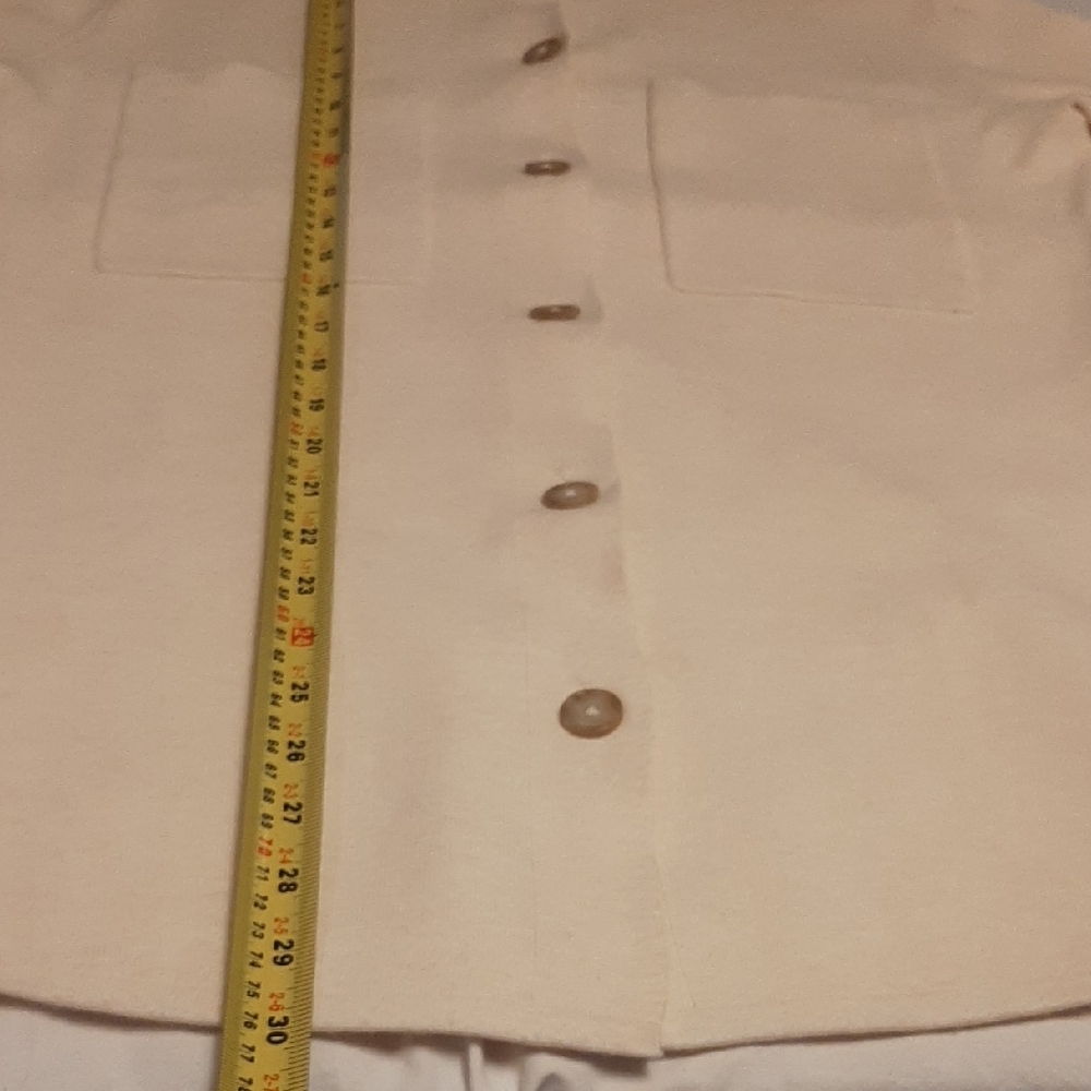 BABATON💝NWOT Cream Longline Button-Front Knit Jacket VERY OVERSIZED Sz S - Picture 11 of 12